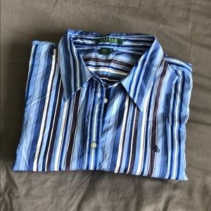 Blue Striped Button Down